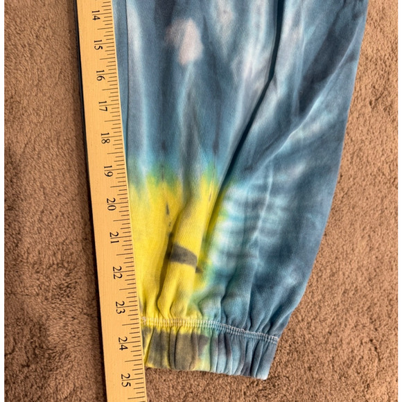 Vintage ED HARDY Skull Dagger Blue Yellow Red Tie Dye Jogger Pants Size XL RARE - Picture 6 of 7